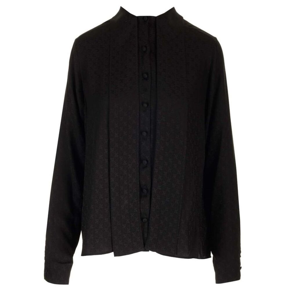 Palm Angels Women Monogram Silk Blouse